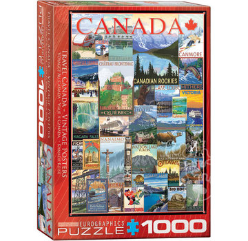 Eurographics Eurographics Travel Canada Vintage Posters Puzzle 1000pcs