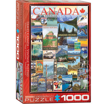 Eurographics Eurographics Vintage: Travel Canada Vintage Posters Puzzle 1000pcs