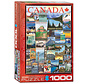 Eurographics Vintage: Travel Canada Vintage Posters Puzzle 1000pcs