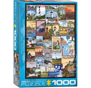 Eurographics Eurographics Vintage: Lighthouses Vintage Posters Puzzle 1000pcs