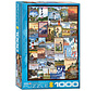 Eurographics Lighthouses Vintage Posters Puzzle 1000pcs