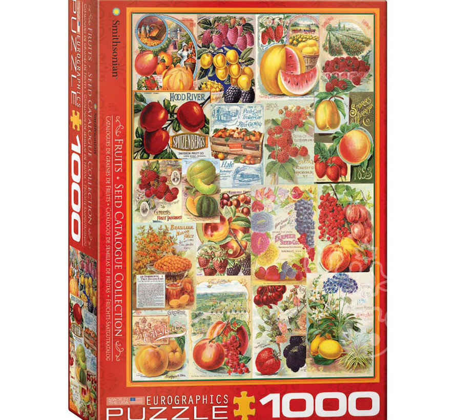 Eurographics Fruit Seed Catalog Covers Puzzle 1000pcs