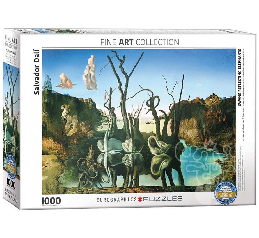 Eurographics Fine Art Dali: Swans Reflecting Elephants Puzzle 1000pcs