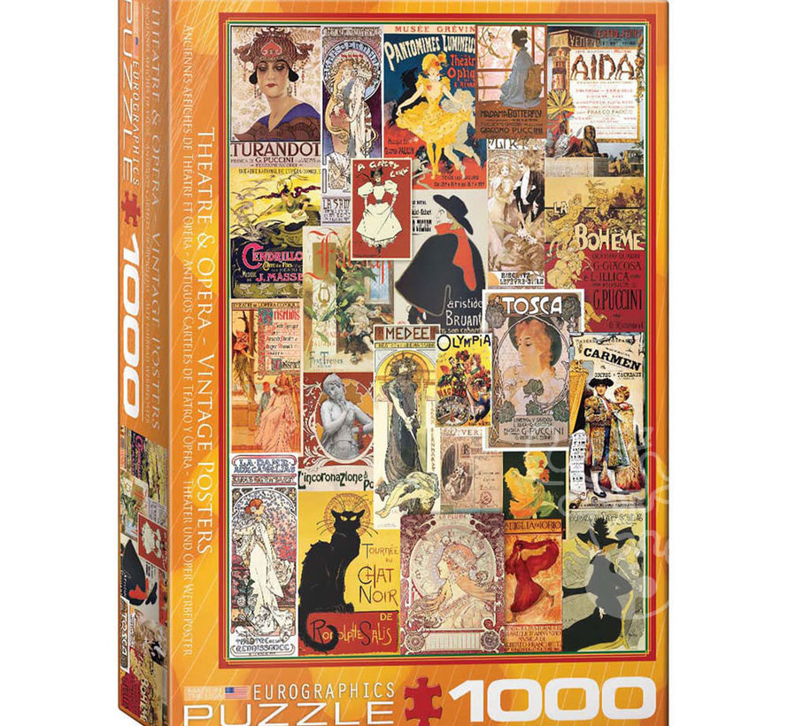 Eurographics Vintage: Theatre & Opera Vintage Posters Puzzle 1000pcs