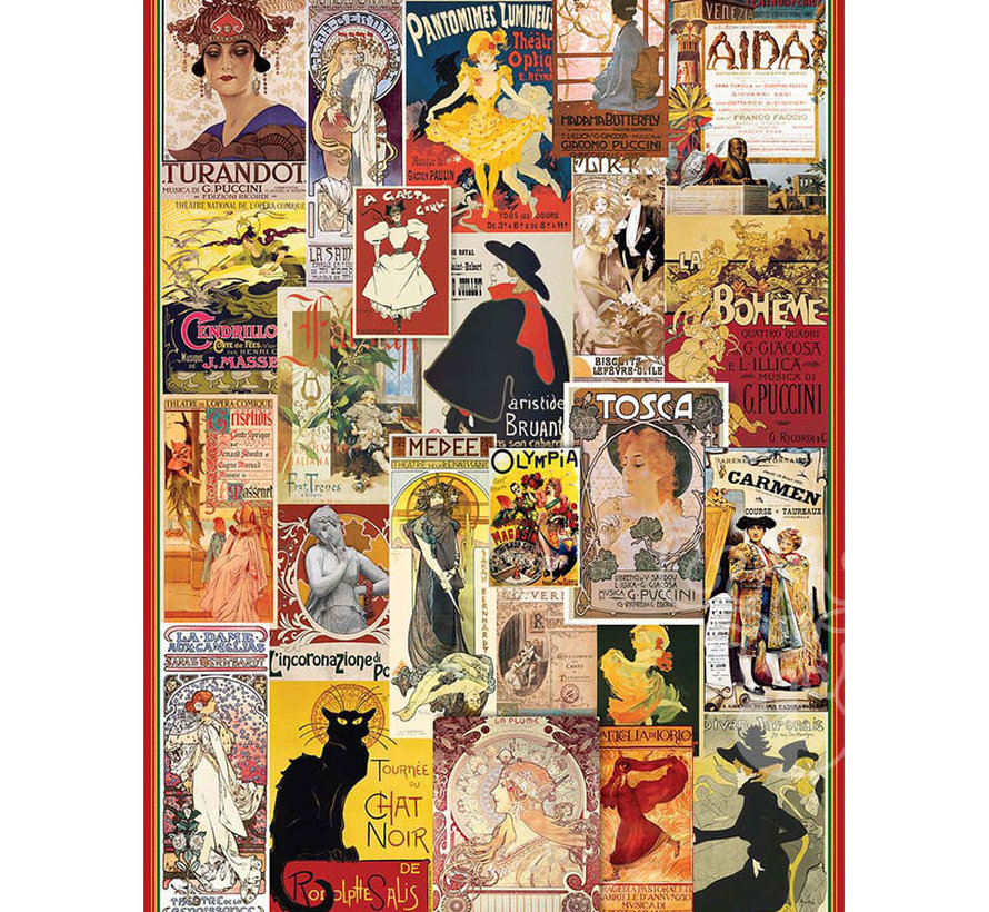Eurographics Theatre & Opera Vintage Posters Puzzle 1000pcs