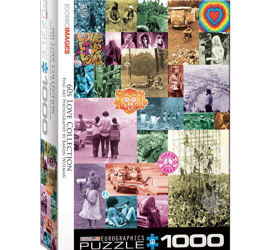Eurographics Celebrity & Music: 60s Love Collection Puzzle 1000pcs RETIRED