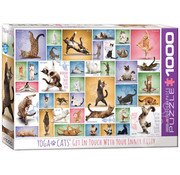 Eurographics Eurographics Chart: Yoga Cats Puzzle 1000pcs