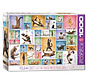 Eurographics Chart: Yoga Cats Puzzle 1000pcs