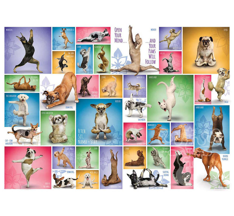 Eurographics Chart: Yoga Dogs Puzzle 1000pcs