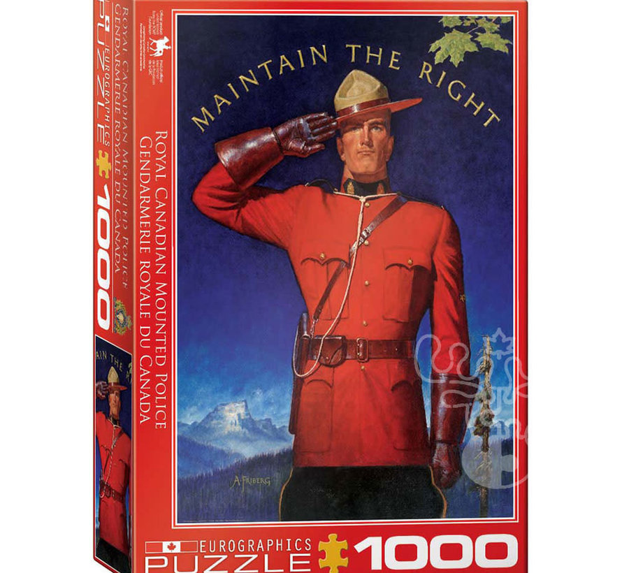 Eurographics RCMP Maintain the Right Puzzle 1000pcs RETIRED