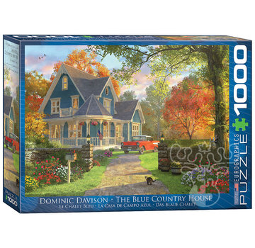 Eurographics Eurographics Artist Label Davison: The Blue Country House Puzzle 1000pcs
