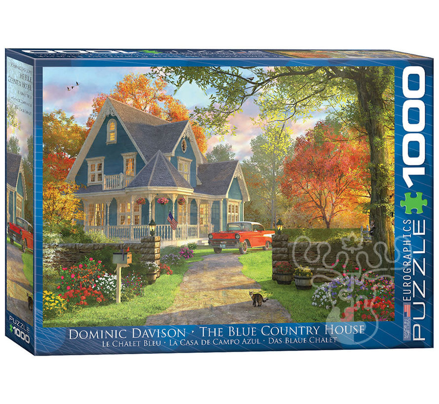 Eurographics Davison: The Blue Country House Puzzle 1000pcs