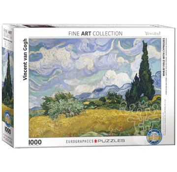 Eurographics Eurographics Fine Art van Gogh: Wheat Field with Cypresses Puzzle 1000pcs
