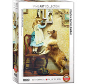 Eurographics Eurographics Fine Art Barber: Little Girl and Her Sheltie Puzzle 1000pcs RETIRED