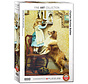 Eurographics Fine Art Barber: Little Girl and Her Sheltie Puzzle 1000pcs RETIRED