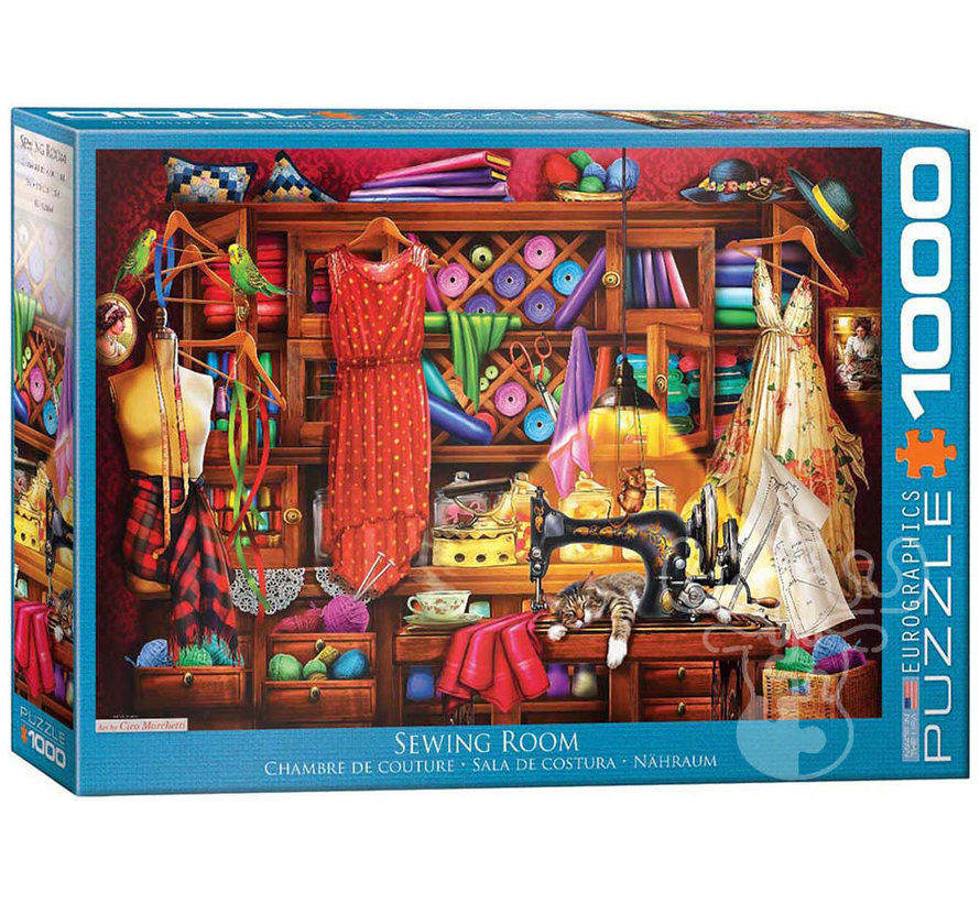 Eurographics Artist Label Marchetti: Sewing Room Puzzle 1000pcs