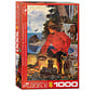 Eurographics RCMP Morning Campfire Puzzle 1000pcs RETIRED