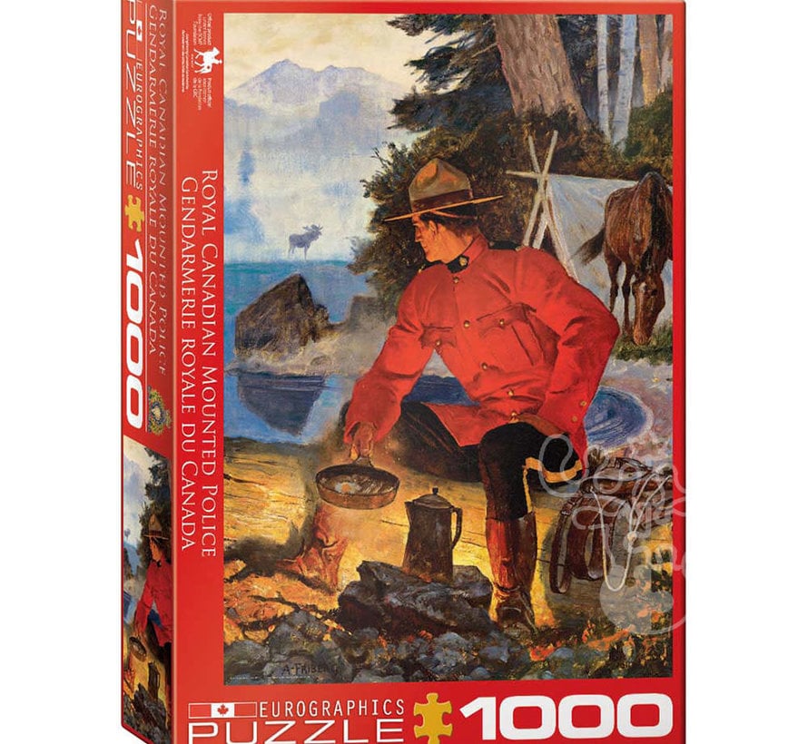 Eurographics RCMP Morning Campfire Puzzle 1000pcs RETIRED
