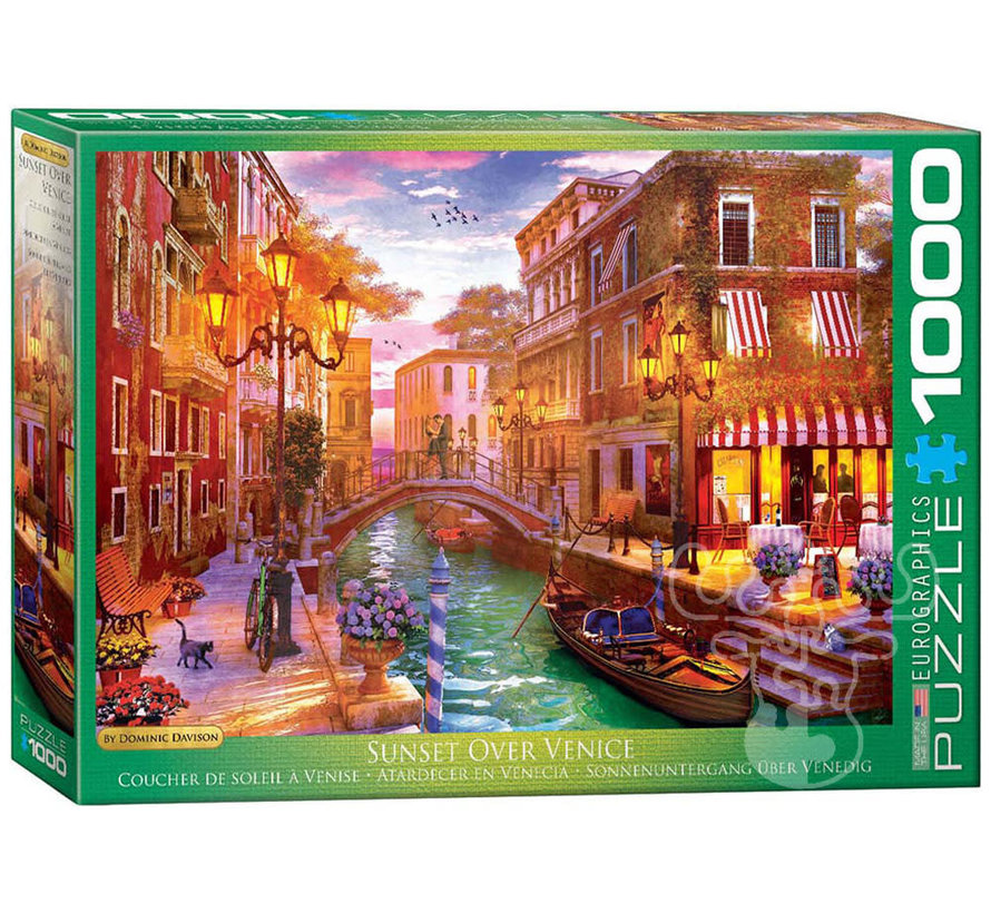 Eurographics Artist Label Davison: Sunset Over Venice Puzzle 1000pcs