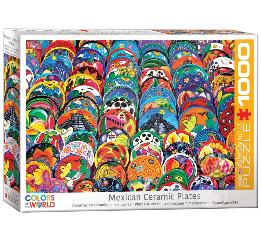 Eurographics Colors of the World: Mexican Ceramic Plates Puzzle 1000pcs