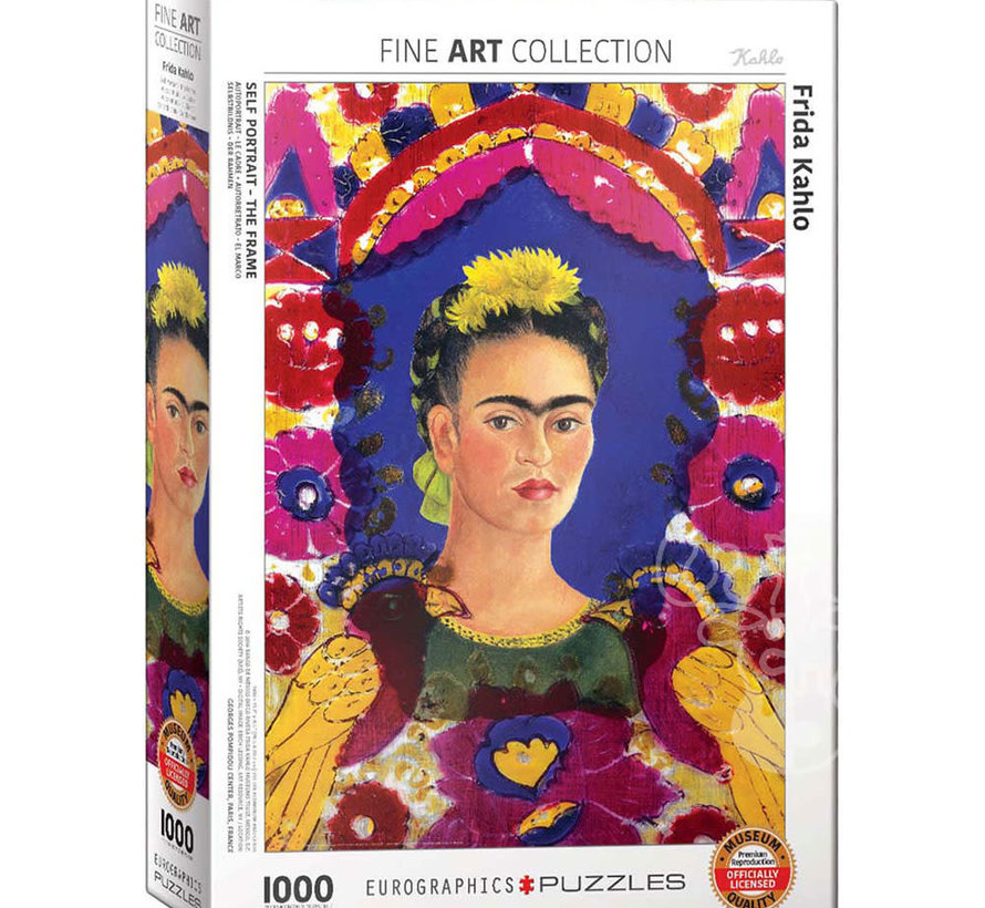 Eurographics Fine Art Frida: Self Portrait the Frame Puzzle 1000pcs