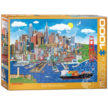 Eurographics Eurographics Artist Label Thompson: San Francisco Puzzle 1000pcs