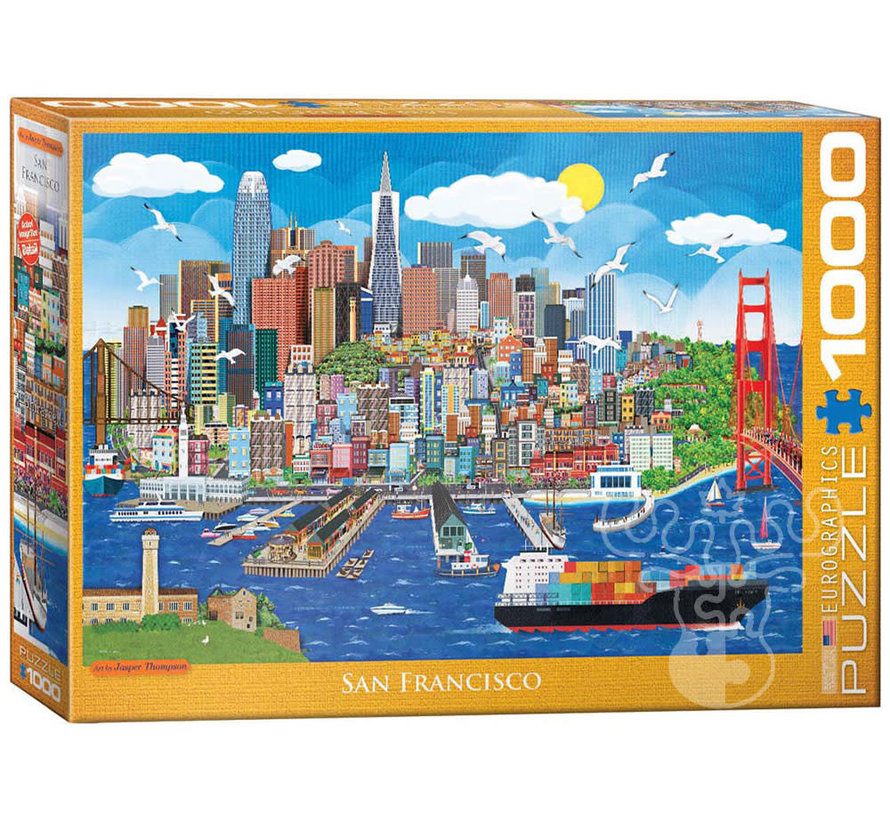 Eurographics Artist Label Thompson: San Francisco Puzzle 1000pcs