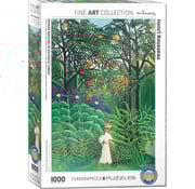 Eurographics Eurographics Fine Art Rousseau: Woman Walking in an Exotic Forest Puzzle 1000pcs