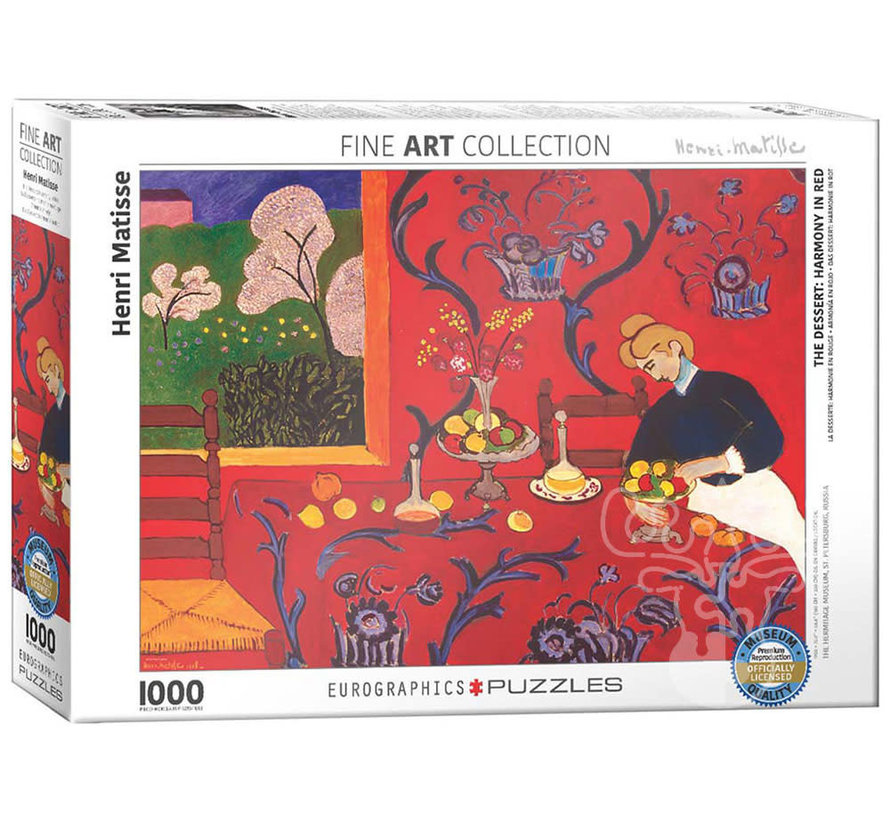 Eurographics Fine Art Matisse: The Dessert: Harmony in Red Puzzle 1000pcs