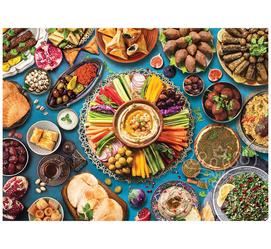 Eurographics Food: Middle Eastern Table Puzzle 1000pcs
