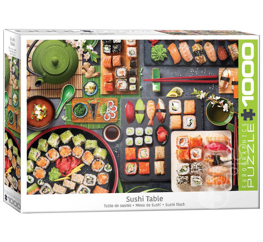 Eurographics Sushi Table Puzzle 1000pcs