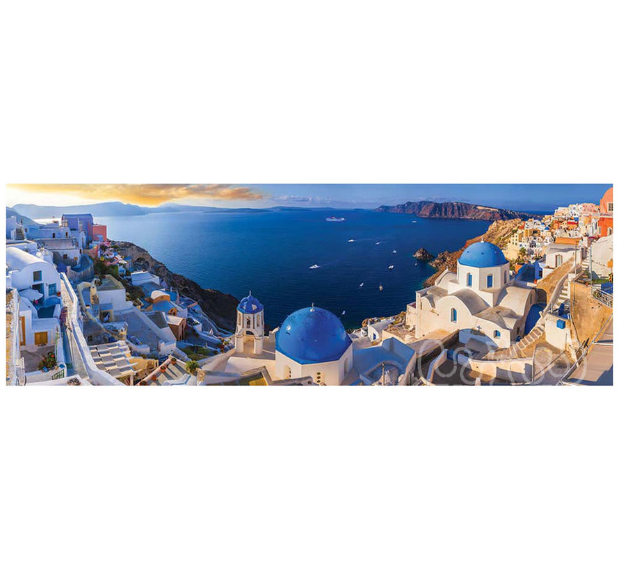 Eurographics Santorini, Greece Panoramic Puzzle 1000pcs