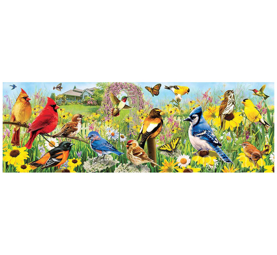 Eurographics Panoramic: Garden Birds Panoramic Puzzle 1000pcs