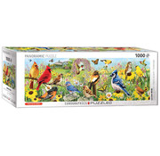 Eurographics Eurographics Panoramic: Garden Birds Panoramic Puzzle 1000pcs