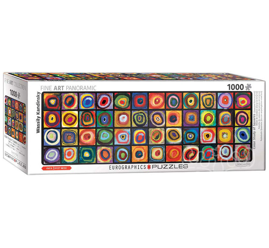 Eurographics Fine Art Kandinsky: Color Squares Panoramic Puzzle 1000pcs