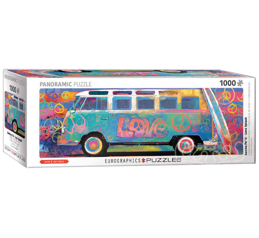 Eurographics VW Love Bus Panoramic Puzzle 1000pcs