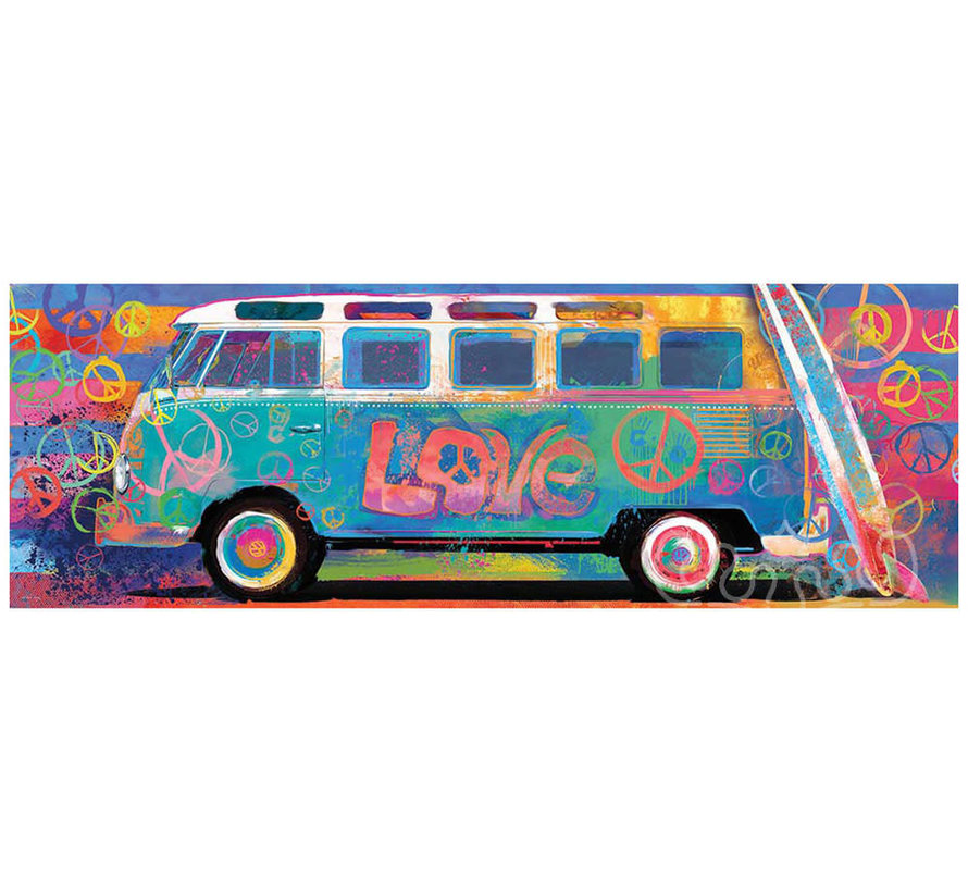 Eurographics Panoramic: VW Love Bus Panoramic Puzzle 1000pcs