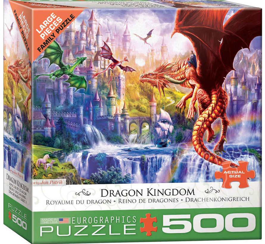 Eurographics Patrik: Dragon Kingdom Large Pieces Family Puzzle 500pcs