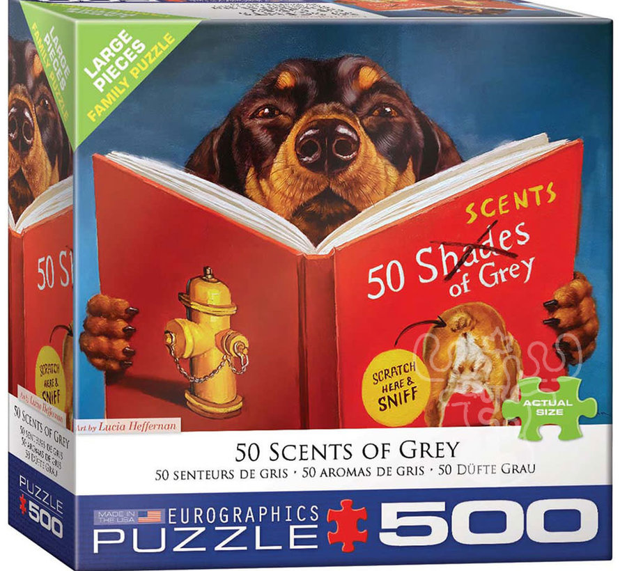 Eurographics 50 Scents of Grey Large Pieces Family Puzzle 500 pcs