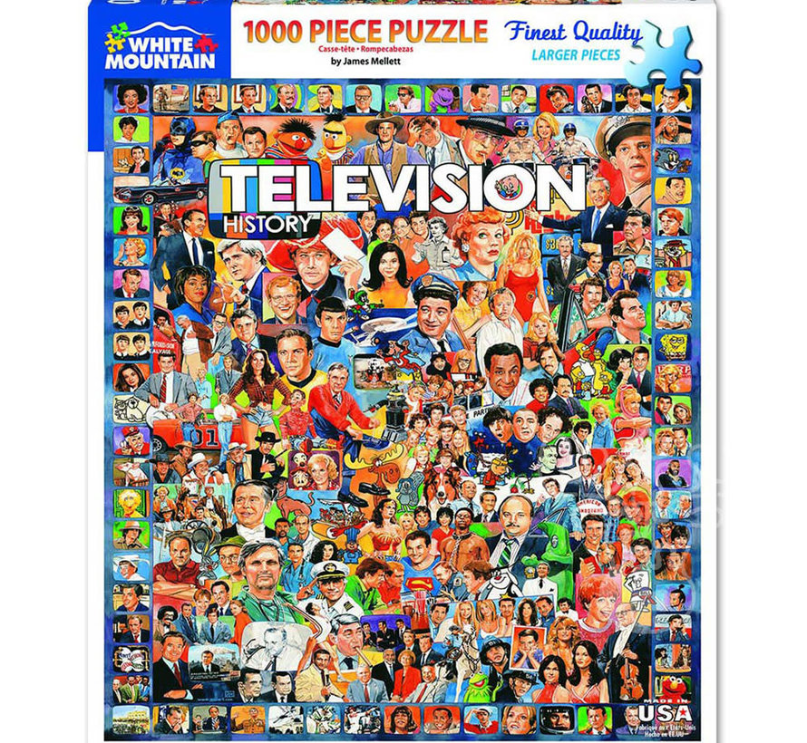 White Mountain Television History Puzzle 1000pcs