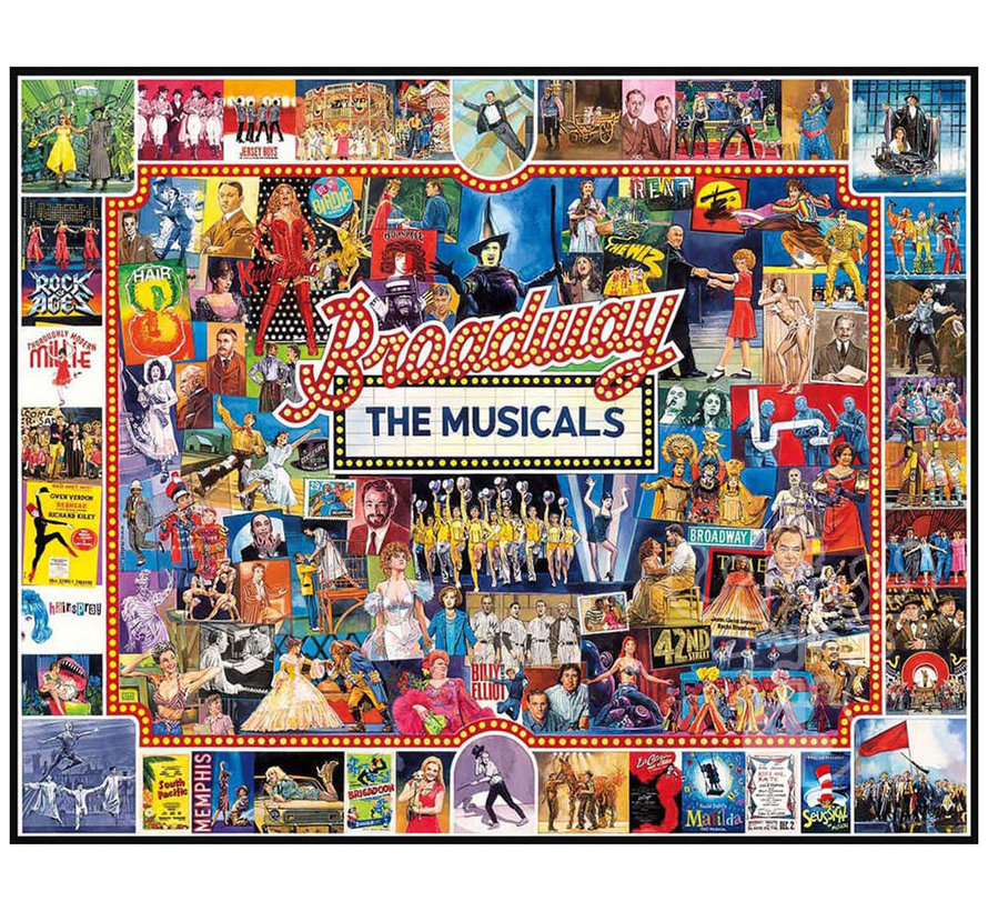 White Mountain Broadway the Musicals Puzzle 1000pcs