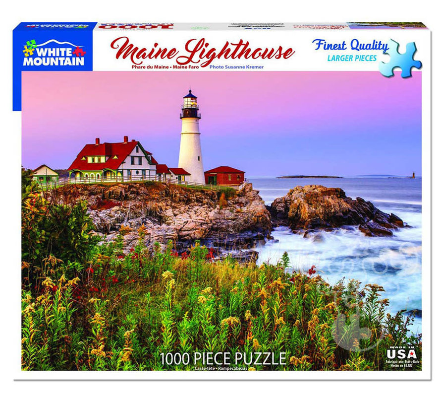 White Mountain Maine Lighthouse Puzzle 1000pcs
