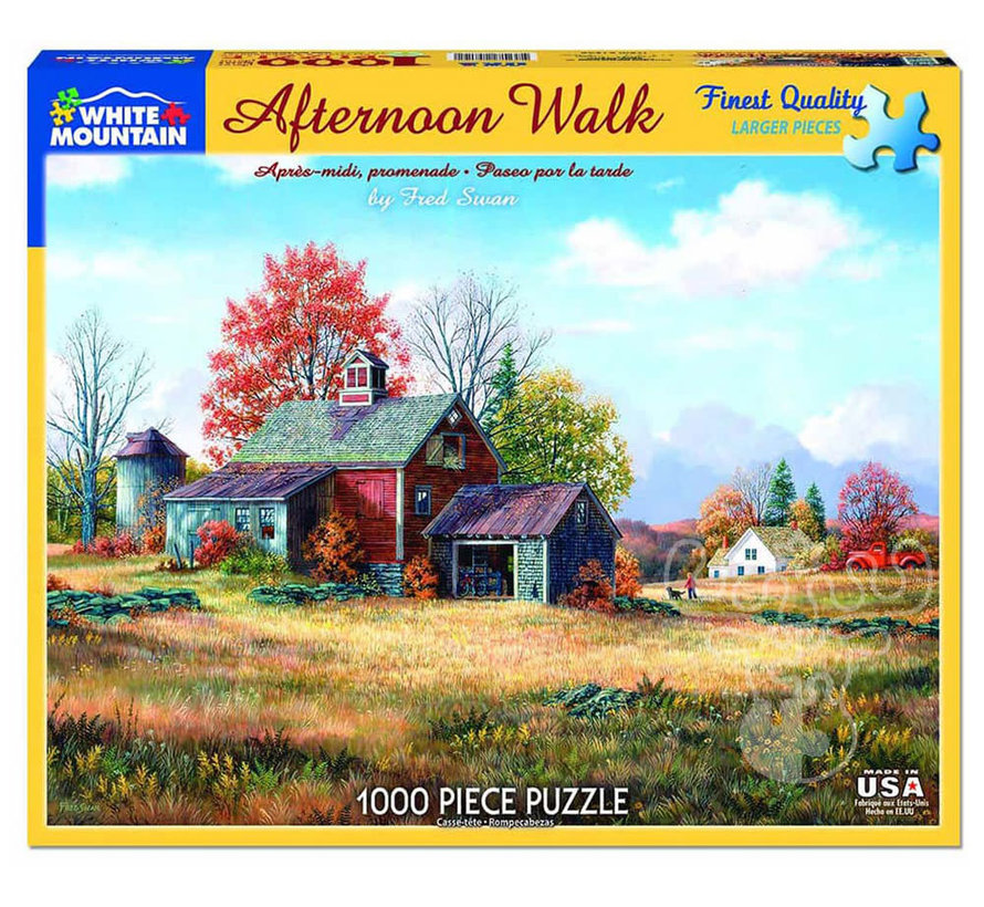 White Mountain Afternoon Walk Puzzle 1000pcs