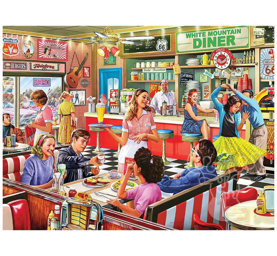 White Mountain American Diner Puzzle 1000pcs