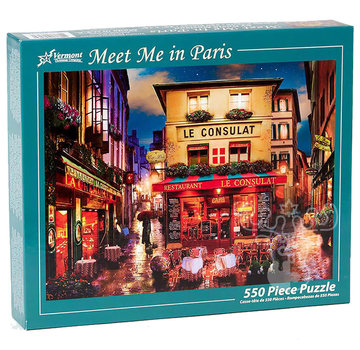 Vermont Christmas Company Vermont Christmas Co. Meet Me in Paris Puzzle 550pcs