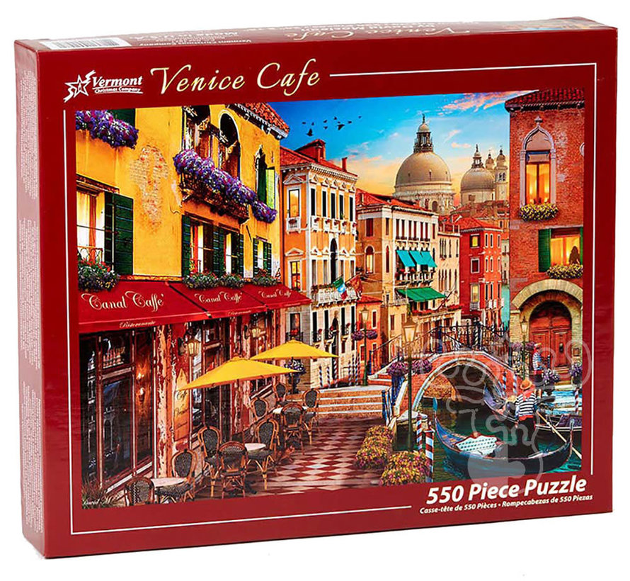 Vermont Christmas Co. Venice Cafe Puzzle 550pcs
