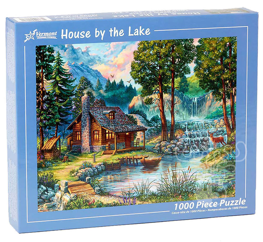 Vermont Christmas Co. House By the Lake Puzzle 1000pcs