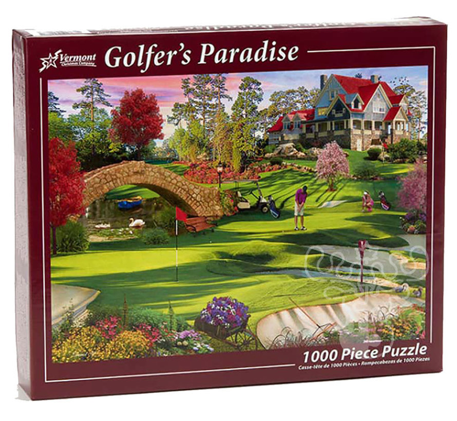 Vermont Christmas Co. Golfer's Paradise Puzzle 1000pcs