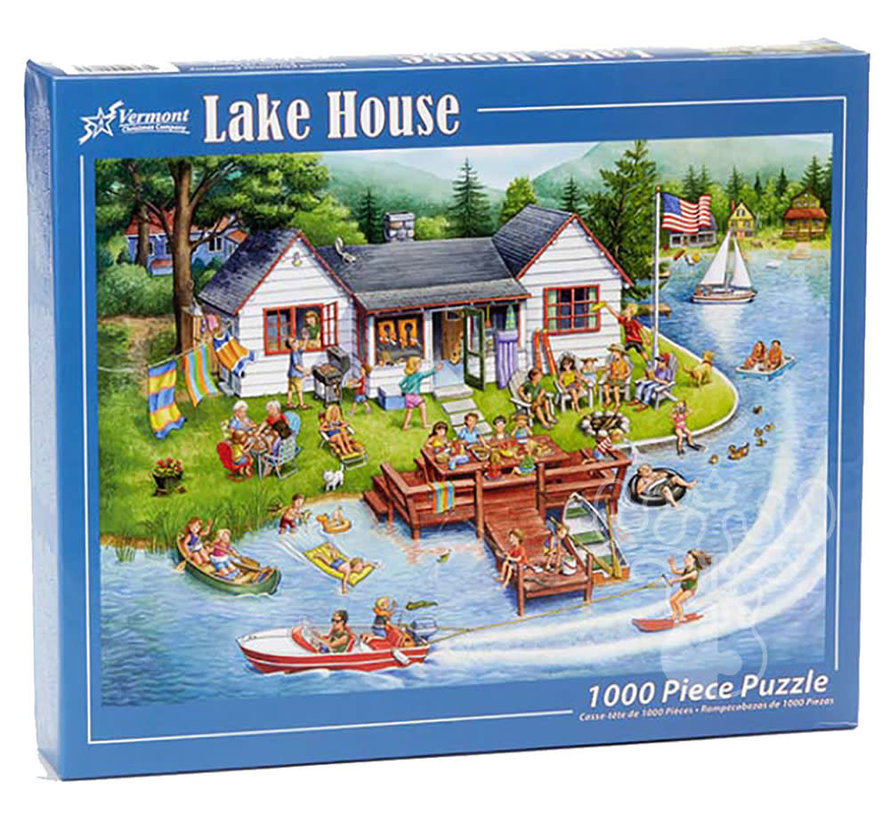 Vermont Christmas Co. Lake House Puzzle 1000pcs