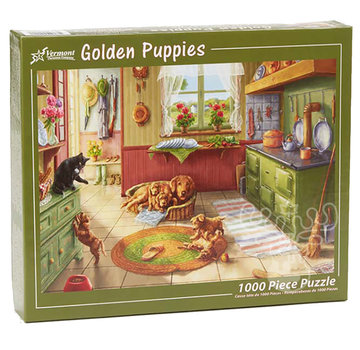 Vermont Christmas Company Vermont Christmas Co. Golden Puppies Puzzle 1000pcs